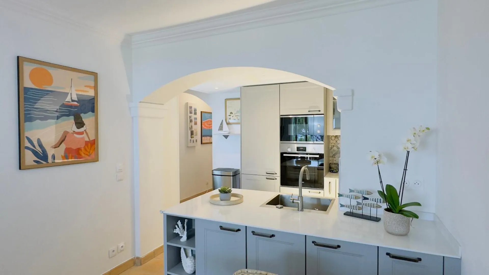 דירה גרימו Les Restanques Vue Mer Bastide Rez Jardin 3021
